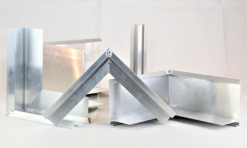 Aluminium roof edge trims